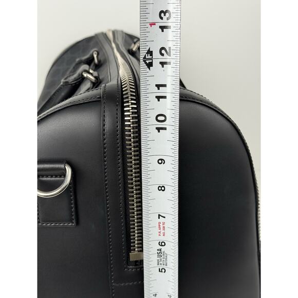 Gucci Large Savoy Duffle Bag GG Supreme Monogram Grey/Black Calfskin Trim - Picture 14 of 16